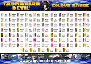 Historical Brochures and Colour Charts - Wigston's Lures